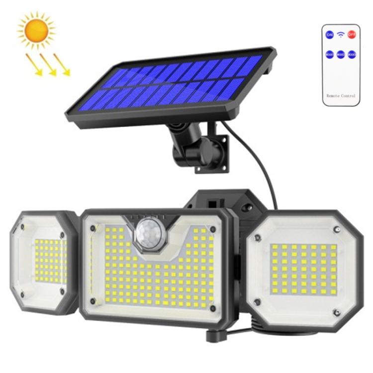 ไฟสวนกลางแจ้งโซลาร์เซลล์พร้อมเซ็นเซอร์ตรวจจับร่างกาย LED กันน้ำ, สไตล์:, แยก 226LED