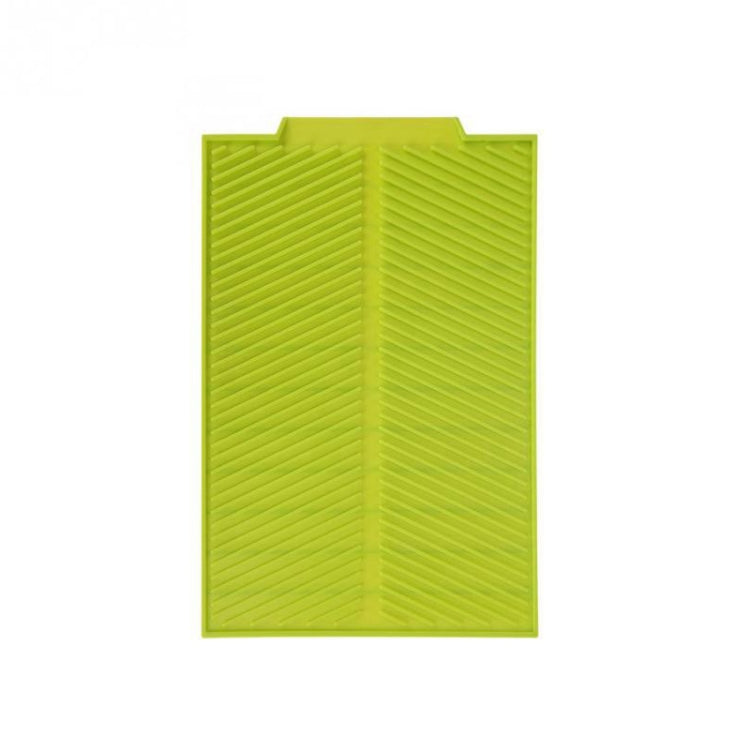Silicone Drain Pad Kitchen Multifunctional Thermal Insulation Drying Pad, Green, Grey