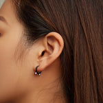 ต่างหูรูปหูแมวและกรงเล็บ ชุบเงิน 925 สีทองดำ รุ่น SCE1515, SCE1516