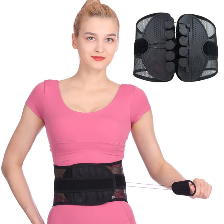 เข็มขัดพยุงหลังระบายอากาศได้ ปรับขนาดได้, S, M, L, XL, XXL