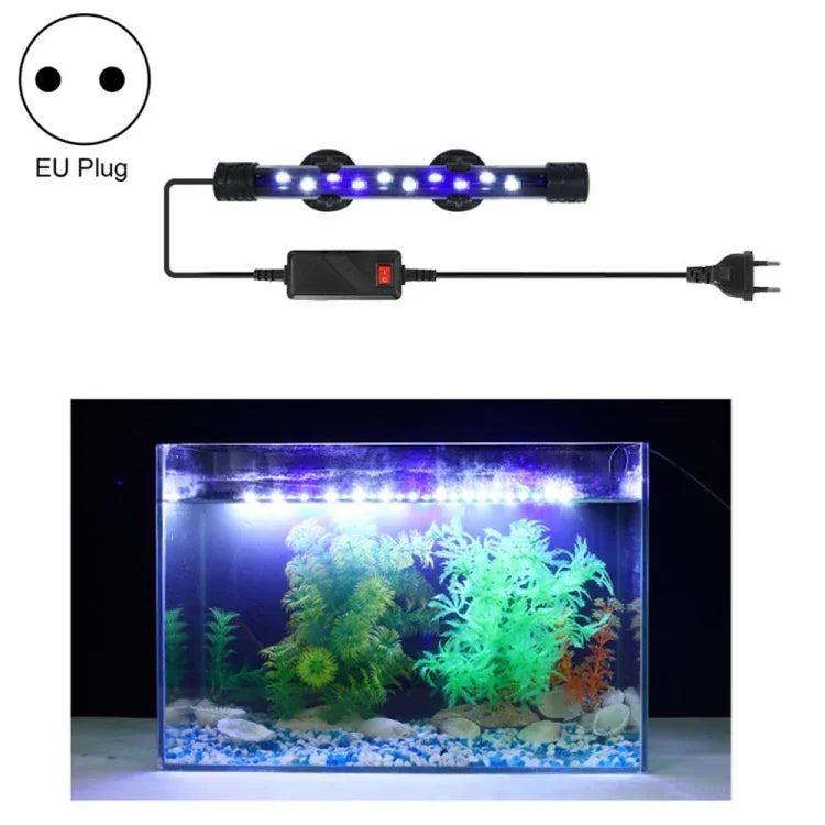 ไฟดำน้ำตู้ปลา LED 90-260V, Q20BW แสงน้ำเงิน+ขาว, Q30BW แสงน้ำเงิน+ขาว, Q40BW แสงน้ำเงิน+ขาว, Q50BW แสงน้ำเงิน+ขาว, Q60BW แสงน้ำเงิน+ขาว, Q20CF แสง RGB, Q30CF แสง RGB, Q40CF แสง RGB, Q50CF แสง RGB