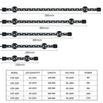 ไฟดำน้ำตู้ปลา LED 90-260V, Q20BW แสงน้ำเงิน+ขาว, Q30BW แสงน้ำเงิน+ขาว, Q40BW แสงน้ำเงิน+ขาว, Q50BW แสงน้ำเงิน+ขาว, Q60BW แสงน้ำเงิน+ขาว, Q20CF แสง RGB, Q30CF แสง RGB, Q40CF แสง RGB, Q50CF แสง RGB