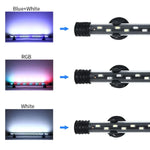 ไฟดำน้ำตู้ปลา LED 90-260V, Q20BW แสงน้ำเงิน+ขาว, Q30BW แสงน้ำเงิน+ขาว, Q40BW แสงน้ำเงิน+ขาว, Q50BW แสงน้ำเงิน+ขาว, Q60BW แสงน้ำเงิน+ขาว, Q20CF แสง RGB, Q30CF แสง RGB, Q40CF แสง RGB, Q50CF แสง RGB