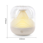 เครื่องเพิ่มความชื้นแสงบรรยากาศชาร์จ USB รุ่น FX-039 รูปภูเขา ไร้สาย สีเขียว ขาว แดงไวน์