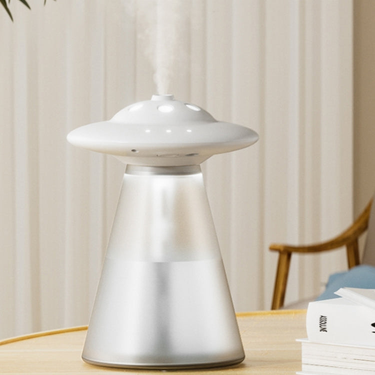 เครื่องเพิ่มความชื้นแสงกลางคืนรูป UFO ชาร์จ USB รุ่น FX-041 สีงาช้างขาว เขียวทะเล ฟ้าอ่อน