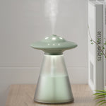 เครื่องเพิ่มความชื้นแสงกลางคืนรูป UFO ชาร์จ USB รุ่น FX-041 สีงาช้างขาว เขียวทะเล ฟ้าอ่อน