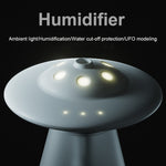 เครื่องเพิ่มความชื้นแสงกลางคืนรูป UFO ชาร์จ USB รุ่น FX-041 สีงาช้างขาว เขียวทะเล ฟ้าอ่อน