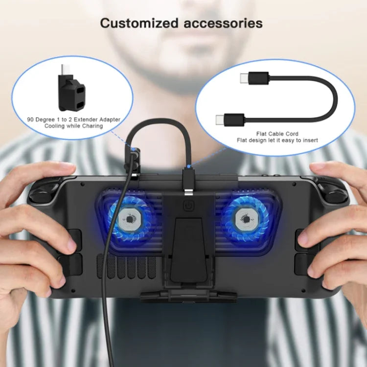 พัดลมระบายความร้อนพร้อมขาตั้ง JYS สำหรับ Steam Deck/Switch/OLED, JYS-SD006
