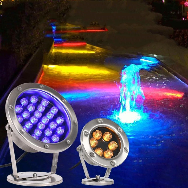 ไฟใต้น้ำ LED สำหรับสระน้ำ บ่อปลา น้ำพุ กันน้ำ สำหรับตกแต่งภูมิทัศน์, 3W, 6W, 9W, 12W, 18W, 24W