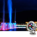 ไฟใต้น้ำ LED สำหรับสระน้ำ บ่อปลา น้ำพุ กันน้ำ สำหรับตกแต่งภูมิทัศน์, 3W, 6W, 9W, 12W, 18W, 24W