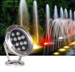 ไฟใต้น้ำ LED สำหรับสระน้ำ บ่อปลา น้ำพุ กันน้ำ สำหรับตกแต่งภูมิทัศน์, 36W