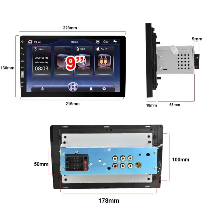 เครื่องเล่น MP5 Carplay ขนาด 9 นิ้ว รุ่น Q3570 แบบสปินเดิลเดี่ยว, สไตล์: มาตรฐาน, มาตรฐานพร้อมกล้องไฟ 4 ตัว, มาตรฐานพร้อมกล้องไฟ 8 ตัว, มาตรฐานพร้อมกล้องไฟ 12 ตัว