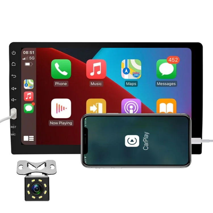 เครื่องเล่น MP5 Carplay ขนาด 9 นิ้ว รุ่น Q3570 แบบสปินเดิลเดี่ยว, สไตล์: มาตรฐาน, มาตรฐานพร้อมกล้องไฟ 4 ตัว, มาตรฐานพร้อมกล้องไฟ 8 ตัว, มาตรฐานพร้อมกล้องไฟ 12 ตัว