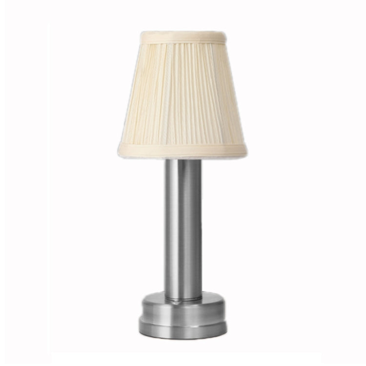 ไฟบรรยากาศชาร์จ USB ไฟ LED ข้างเตียงขนาดเล็ก, สีเงิน, สีทอง
