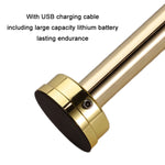 ไฟบรรยากาศชาร์จ USB ไฟ LED ข้างเตียงขนาดเล็ก, สีเงิน, สีทอง