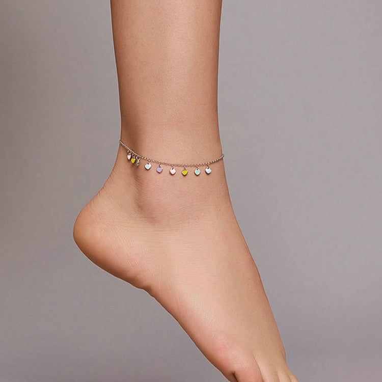 ข้อเท้าเงิน S925 ลายรักรุ้ง รุ่น SCT020