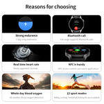 UM93Pro นาฬิกาโทร Bluetooth ขนาด 1.28 นิ้ว วัดอัตราการเต้นหัวใจ/ออกซิเจนในเลือด พร้อมฟังก์ชัน NFC