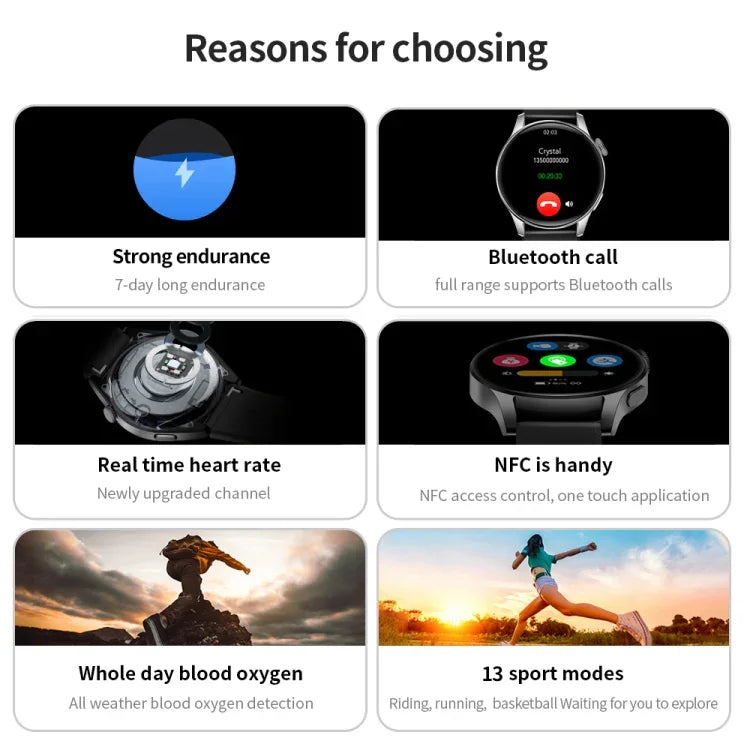 UM93Pro นาฬิกาโทร Bluetooth ขนาด 1.28 นิ้ว วัดอัตราการเต้นหัวใจ/ออกซิเจนในเลือด พร้อมฟังก์ชัน NFC