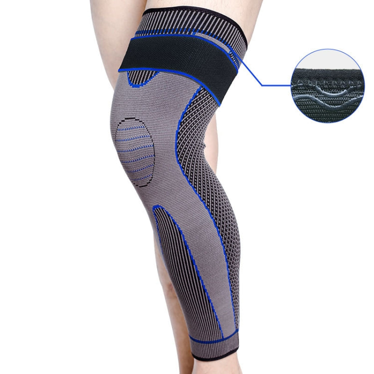 สนับเข่ากีฬาไนลอนถักแบบยาว, XL, XXL