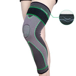 สนับเข่ากีฬาไนลอนถักแบบยาว, XL, XXL