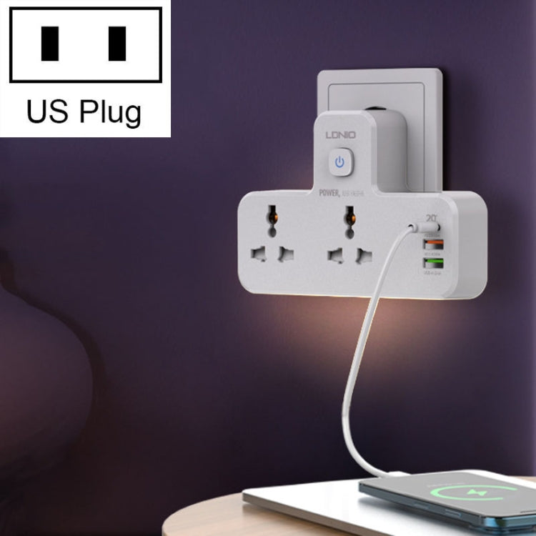 ปลั๊กชาร์จเร็ว LDNIO SC2311 20W PD+QC 3.0 พร้อมไฟกลางคืน, สเปค:, ปลั๊ก EU, ปลั๊ก UK, ปลั๊ก US