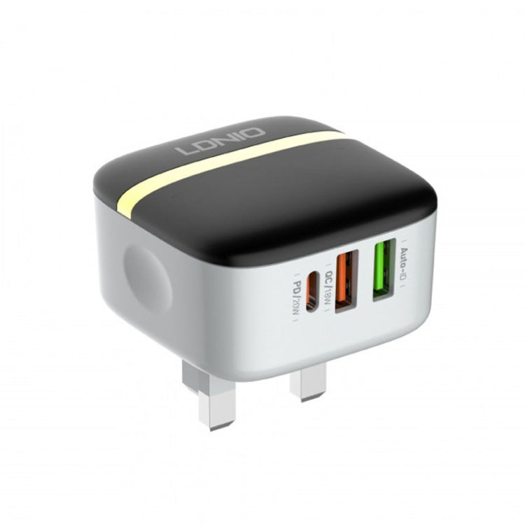 LDNIO A3513Q อะแดปเตอร์โทรศัพท์ 32W QC3.0 3 พอร์ต USB ปลั๊ก EU พร้อมสาย Micro USB, ปลั๊ก EU พร้อมสาย 8 Pin, ปลั๊ก EU พร้อมสาย Type-C, ปลั๊ก EU พร้อมสาย Type C เป็น 8 Pin, ปลั๊ก UK พร้อมสาย Micro USB, ปลั๊ก UK พร้อมสาย 8 Pin, ปลั๊ก UK พร้อมสาย Type-C