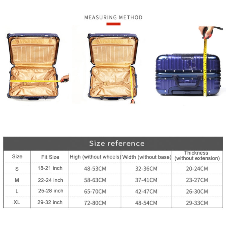 Luggage Thickening Wear-resistant Elastic Anti-dust Protection Cover, M, L, XL