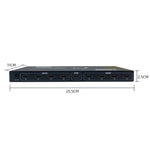 FJGEAR SM4K108 ตัวแยกสัญญาณ HDMI 8 พอร์ต 4K HD เสียงและวิดีโอ ปลั๊ก EU, SM4K108