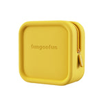 กระเป๋าเก็บอุปกรณ์ดิจิทัล EVA สีลูกกวาด Fungoofun สำหรับเดินทาง กระเป๋าเครื่องสำอาง, สี่เหลี่ยมสีชมพู, สี่เหลี่ยมสีส้ม, สี่เหลี่ยมสีเหลือง, อิฐสีชมพู, อิฐสีส้ม, อิฐสีเหลือง