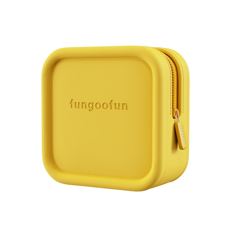 กระเป๋าเก็บอุปกรณ์ดิจิทัล EVA สีลูกกวาด Fungoofun สำหรับเดินทาง กระเป๋าเครื่องสำอาง, สี่เหลี่ยมสีชมพู, สี่เหลี่ยมสีส้ม, สี่เหลี่ยมสีเหลือง, อิฐสีชมพู, อิฐสีส้ม, อิฐสีเหลือง