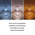 โคมไฟคริสตัลข้างเตียง LED รูปแก้วไวน์ ไฟกลางคืน สเปค: รุ่น 3 สี USB, รีโมทคอนโทรล RGB 16 สี, รุ่นเสียบปลั๊ก 3 สี