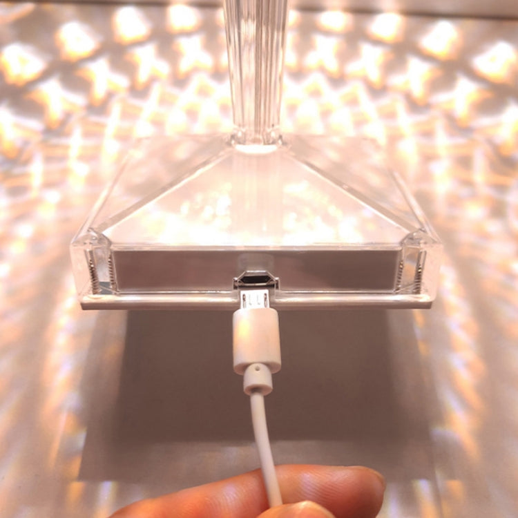 โคมไฟคริสตัลข้างเตียง LED รูปแก้วไวน์ ไฟกลางคืน สเปค: รุ่น 3 สี USB, รีโมทคอนโทรล RGB 16 สี, รุ่นเสียบปลั๊ก 3 สี