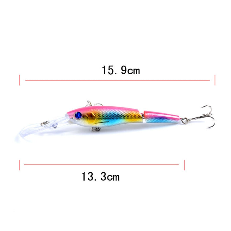 เหยื่อปลอม M0208 แบบหลายส่วนจำลองบิโอนิก ขนาด 13.3 ซม./น้ำหนัก 13.4 กรัม, M0208 5, M0208 6, M0208 1, M0208 2, M0208 3, M0208 4