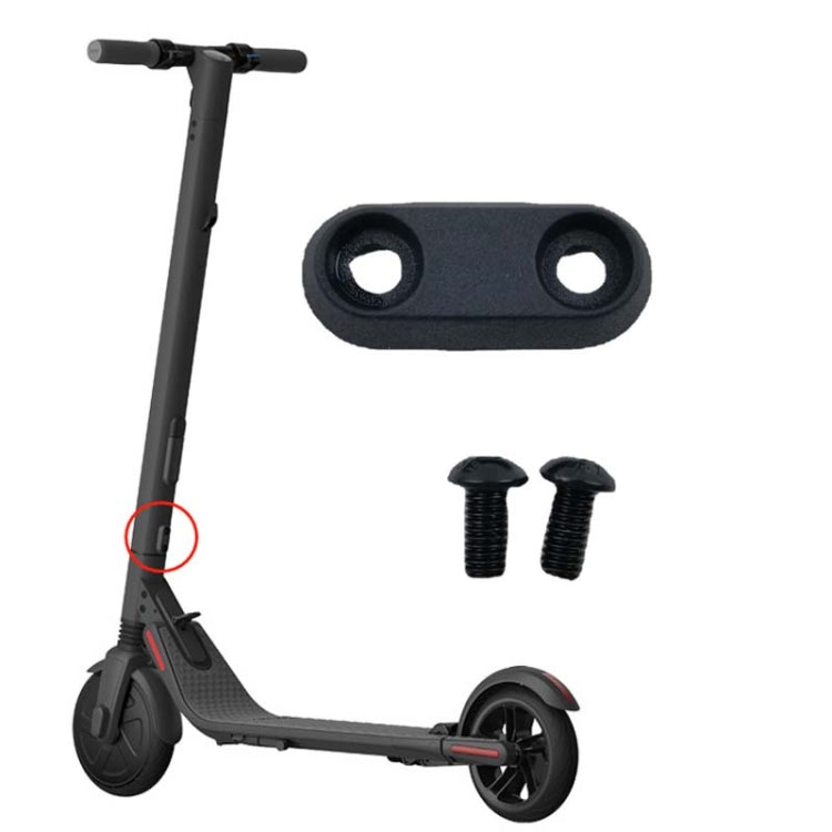 บล็อกยึดท่อแนวตั้งสำหรับส้อมหน้าสกูตเตอร์ไฟฟ้า Ninebot ES1/ES2/ES4 รุ่น M6, บล็อกยึดสีดำ