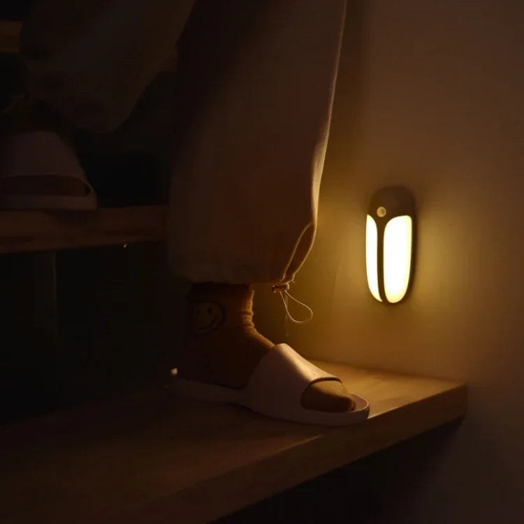 ไฟ LED เซนเซอร์ร่างกายอัจฉริยะชาร์จ USB แมลงหิ่งห้อย, แสงขาว