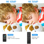 กล้องวิดีโอดิจิทัลซูม 5600PX 4K สีดำ พร้อมไฟเสริม + เลนส์มุมกว้าง, พร้อมฮูด + ไมโครโฟน + เลนส์มุมกว้าง, พร้อมชุดกันสั่น