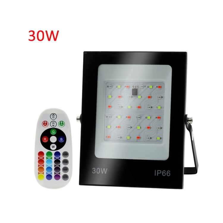 ไฟสปอร์ตไลท์ LED เปลี่ยนสี RGB พร้อมรีโมทคอนโทรล, 30W, 100W