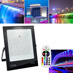 ไฟสปอร์ตไลท์ LED เปลี่ยนสี RGB พร้อมรีโมทคอนโทรล, 30W, 100W