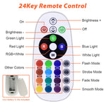 ไฟสปอร์ตไลท์ LED เปลี่ยนสี RGB พร้อมรีโมทคอนโทรล, 30W, 100W
