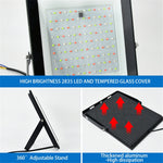 ไฟสปอร์ตไลท์ LED เปลี่ยนสี RGB พร้อมรีโมทคอนโทรล, 30W, 100W