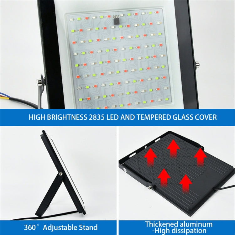 ไฟสปอร์ตไลท์ LED เปลี่ยนสี RGB พร้อมรีโมทคอนโทรล, 30W, 100W