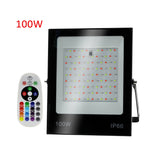 ไฟสปอร์ตไลท์ LED เปลี่ยนสี RGB พร้อมรีโมทคอนโทรล, 30W, 100W