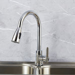 Kitchen Pull-out Faucet Stainless Steel Sink Telescopic Universal Faucet,Spec:, CLH002 Black, CLY002 Wire Drawing, Electroplating