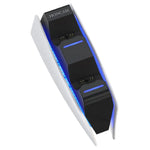 HONCAM ที่ชาร์จจอยเกม PS5 แบบแท่นชาร์จคู่ สีขาว ดำ ชมพูแดง น้ำเงิน