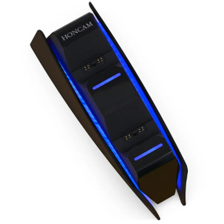 HONCAM ที่ชาร์จจอยเกม PS5 แบบแท่นชาร์จคู่ สีขาว ดำ ชมพูแดง น้ำเงิน