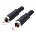สายบัดกรีประกอบ 30 ชิ้น หัวตัวเมีย DC, ขนาด DC 2.1 มม., DC 2.5 มม.