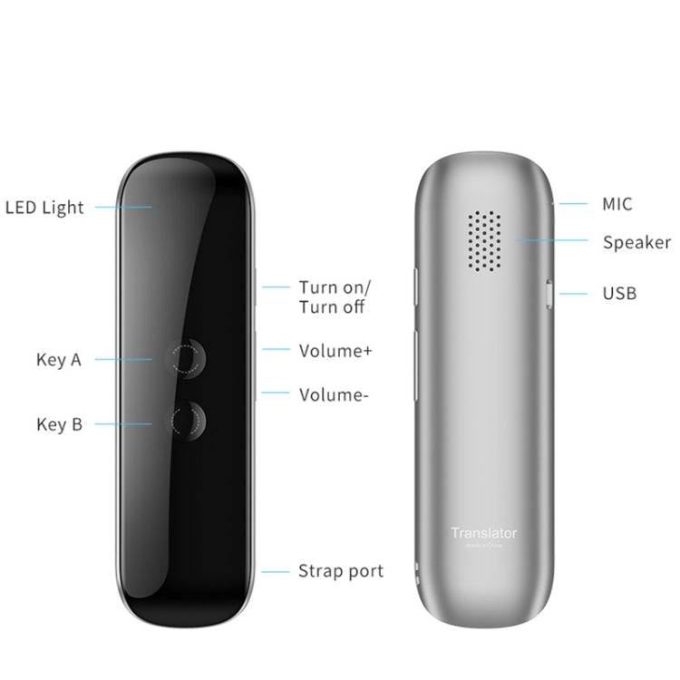เครื่องแปลภาษาสมาร์ท Junyue G5 บลูทูธแบบพกพาสำหรับธุรกิจและการเรียนรู้ ปากกาแปลภาษา G5 สีขาว, G5 สีดำ