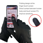 ถุงมือขี่จักรยานกันน้ำกลางแจ้ง HUNTRANGE A022 สัมผัสหน้าจอ กันหนาว ขนาด S M L XL XXL