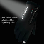 ถุงมือขี่จักรยานกันน้ำกลางแจ้ง HUNTRANGE A022 สัมผัสหน้าจอ กันหนาว ขนาด S M L XL XXL