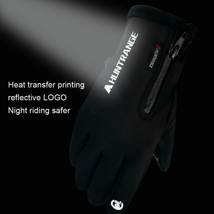ถุงมือขี่จักรยานกันน้ำกลางแจ้ง HUNTRANGE A022 สัมผัสหน้าจอ กันหนาว ขนาด S M L XL XXL